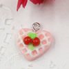 Fashion Resin Cake Pendants & Charms For Children DIY Jewelry Necklace & Bracelet Accessory 13x15mm ,Sold by PC