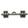 Pendant. Fashion Zinc Alloy jewelry findings.24x8mm. Sold by Bag
