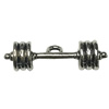 Pendant. Fashion Zinc Alloy jewelry findings.24x8mm. Sold by Bag