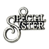 Pendant. Fashion Zinc Alloy jewelry findings.17x15mm.Sold by Bag
