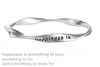 2016 New Fashion Bangle High Quality Vintage Alloy Engraved letter Balance Bracelets Bangles with Friendship Words Inner Dia:65mm Sold by PC