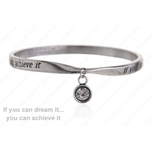 2016 New Fashion Bangle High Quality Vintage Alloy Engraved letter Balance Bracelets Bangles with Friendship Words Inner Dia:65mm Sold by PC