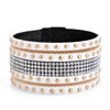 New Fashion Bohemia vintage style jewelry bracelet handmade crystal beads leather wrap charm bracelets & bangles Gifts Sold by PC
