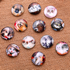 Fashion Mixed Style Round Glass Cabochon Dome Cameo Jewelry Finding 10mm Sold by PC
