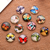 Fashion Mixed Style Round Glass Cabochon Dome Cameo Jewelry Finding 10mm Sold by PC
