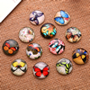 Fashion Mixed Style Round Glass Cabochon Dome Cameo Jewelry Finding 10mm Sold by PC