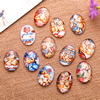 Fashion Mixed Style Oval Glass Cabochon Dome Cameo Jewelry Finding 18x25mm Sold by PC