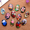 Fashion Mixed Style Oval Glass Cabochon Dome Cameo Jewelry Finding 18x25mm Sold by PC