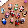 Fashion Mixed Style Oval Glass Cabochon Dome Cameo Jewelry Finding 18x25mm Sold by PC