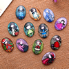 Fashion Mixed Style Oval Glass Cabochon Dome Cameo Jewelry Finding 13x18mm Sold by PC
